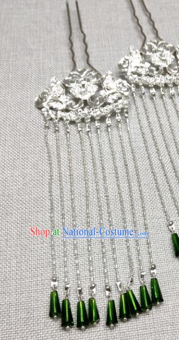 Chinese Traditional Hair Accessories Hanfu Tassel Hairpins Ancient Princess Headwear for Women