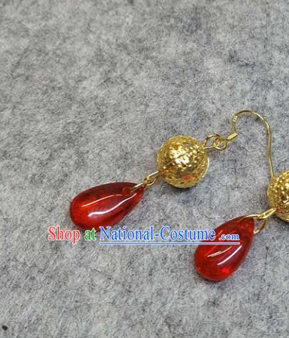 Chinese Traditional Palace Hanfu Earrings Ancient Princess Ear Accessories for Women