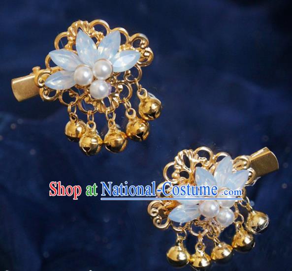 Chinese Ancient Song Dynasty Princess Golden Hair Claws Hairpins Traditional Hanfu Court Hair Accessories for Women