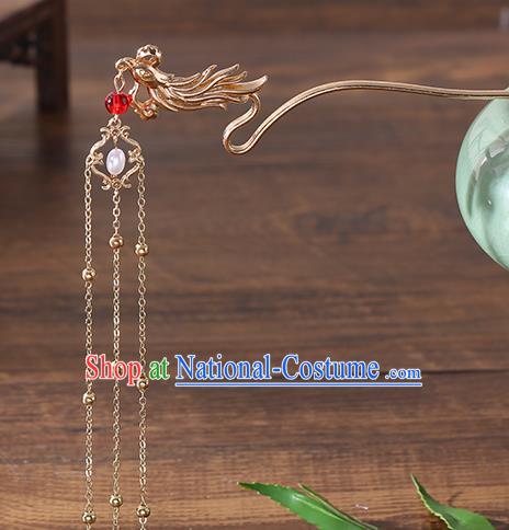 Chinese Ancient Tang Dynasty Princess Phoenix Hair Clip Hairpins Traditional Hanfu Court Hair Accessories for Women