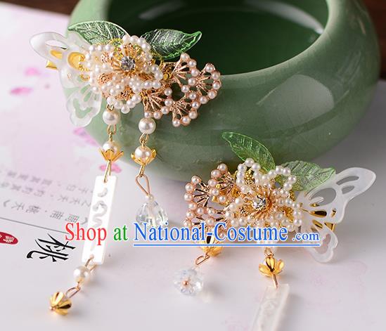 Chinese Ancient Ming Dynasty Princess Pine Hair Claws Hairpins Traditional Hanfu Court Hair Accessories for Women