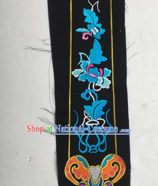 Chinese Traditional Embroidery Accessories National Embroidered Butterfly Dress Patch