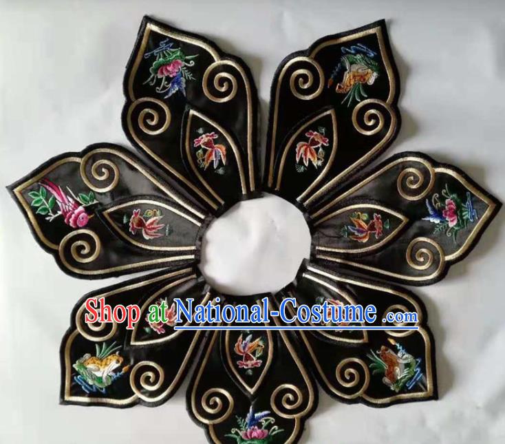 Chinese Traditional Embroidery Collar Shoulder Accessories National Embroidered Patch