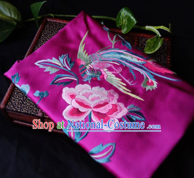 Chinese Traditional Embroidered Purple Stomachers National Costume Tang Suit Bellyband Waistcoat for Women