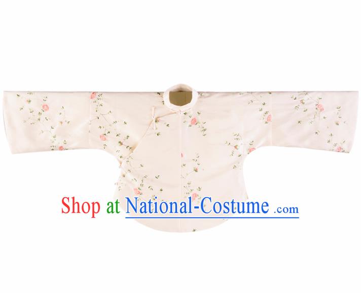 Chinese Traditional Tang Suit White Shirt National Costume Republic of China Qipao Upper Outer Garment for Women