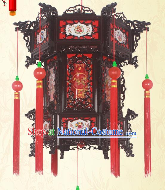 Chinese Traditional Handmade Palace Lantern Asian New Year Lantern Ancient Ceiling Lamp