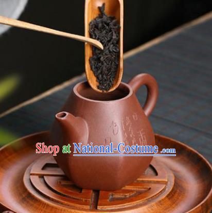 Traditional Chinese Handmade Carving Orchid Zisha Teapot Red Clay Pottery Teapot