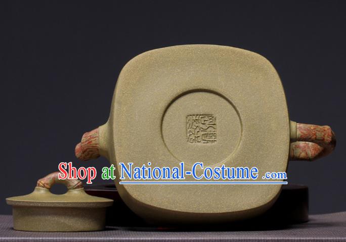 Traditional Chinese Handmade Kung Fu Zisha Teapot Grey Clay Pottery Teapot