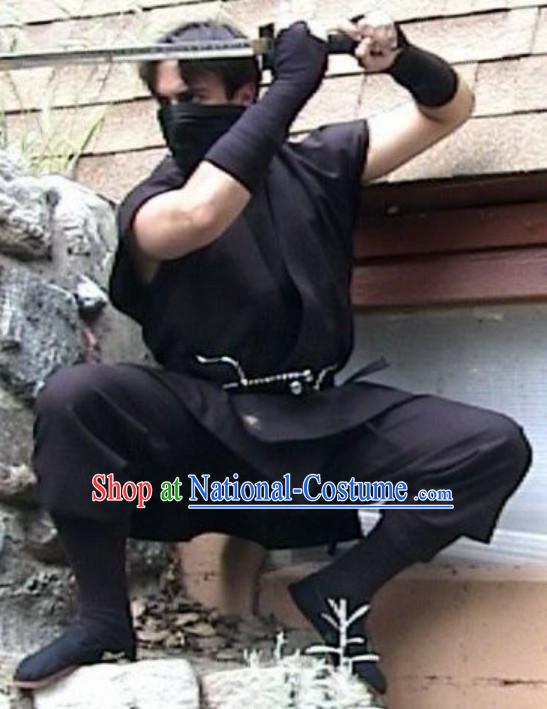 Ancient Asian Japanese Ninja Costume Complete Set for Men