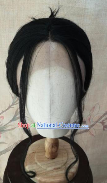 Chinese Traditional Cosplay Swordswoman Tong Xiangyu Wigs Ancient Nobility Lady Wig Sheath Hair Accessories for Women