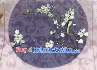 Chinese Traditional Suzhou Embroidery Magnolia Cloth Accessories Embroidered Patches Embroidering Craft