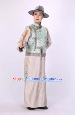 Traditional Chinese Drama Tian Ming Qing Dynasty Civilian Costumes and Headwear for Men