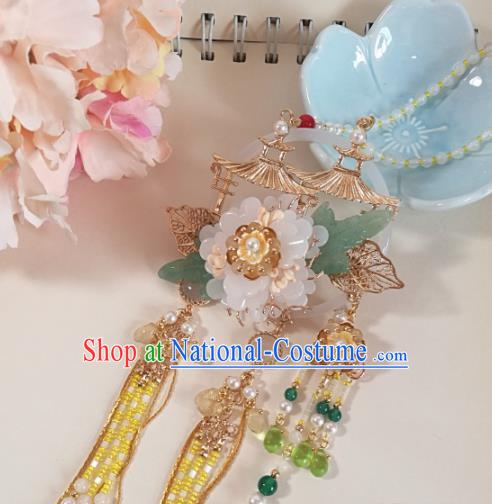 Traditional Chinese Classical Brooch Pendant Hanfu Palace Tassel Breastpin Accessories for Women