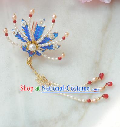 Traditional Chinese Classical Pearls Phoenix Hairpins Ancient Princess Hanfu Hair Accessories for Women