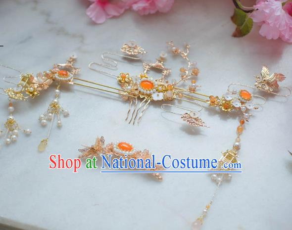 Traditional Chinese Classical Palace Hair Comb Hairpins Ancient Princess Hanfu Hair Accessories for Women