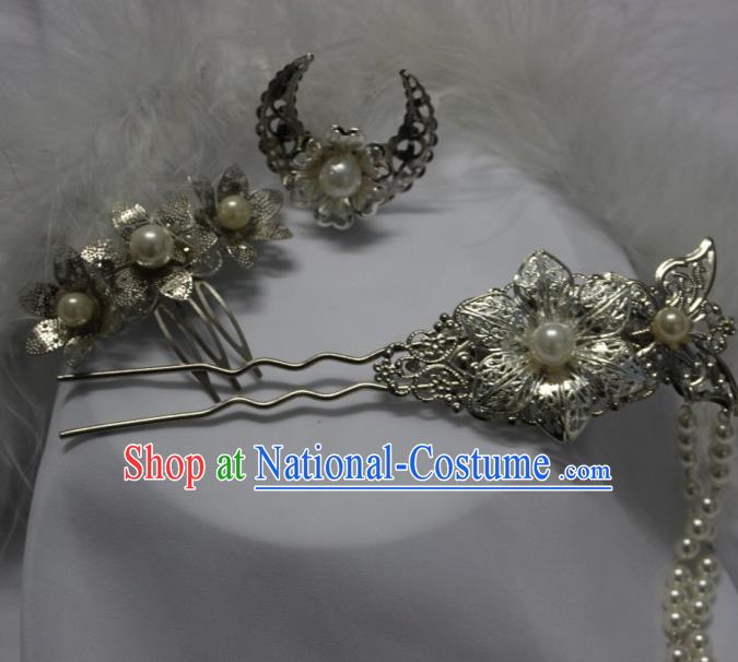 Traditional Chinese Cosplay Princess Hairpins Ancient Female Swordsman Hair Accessories for Women