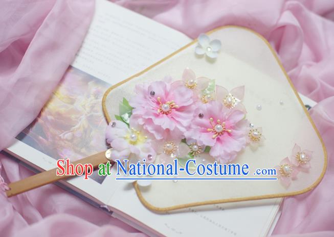 Traditional Chinese Hanfu Silk Fans Ancient Princess Palace Fans for Women