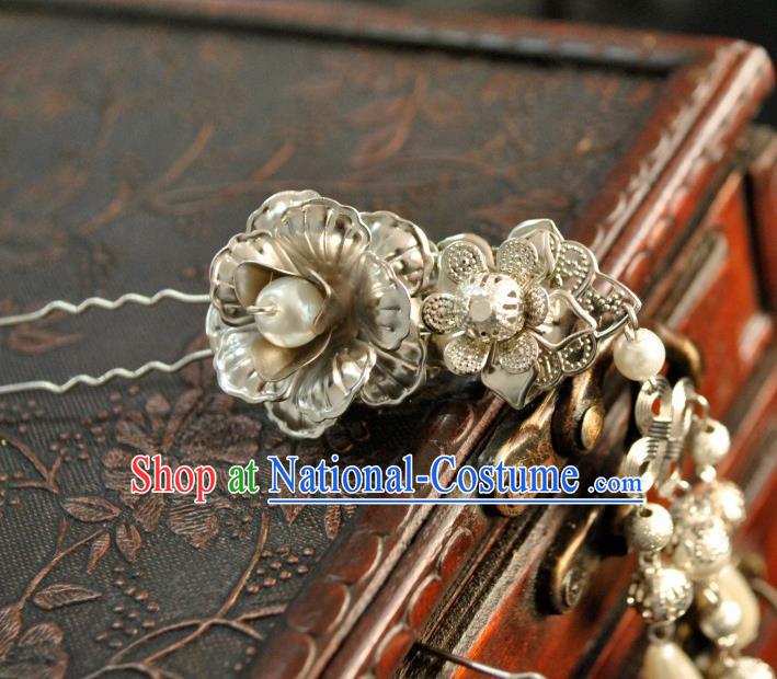 Traditional Chinese Classical Tassel Hairpins Ancient Princess Hanfu Hair Accessories for Women