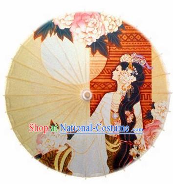 Chinese Handmade Printing Oil Paper Umbrella Traditional Decoration Umbrellas