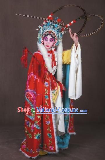 Han Consort Ming Chinese Peking Opera Diva Dress Stage Performance Dance Costume and Headpiece for Women