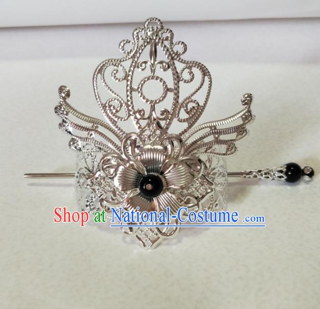 Chinese Traditional Hair Accessories Ancient Swordsman Prince Hairdo Crown Headwear for Men