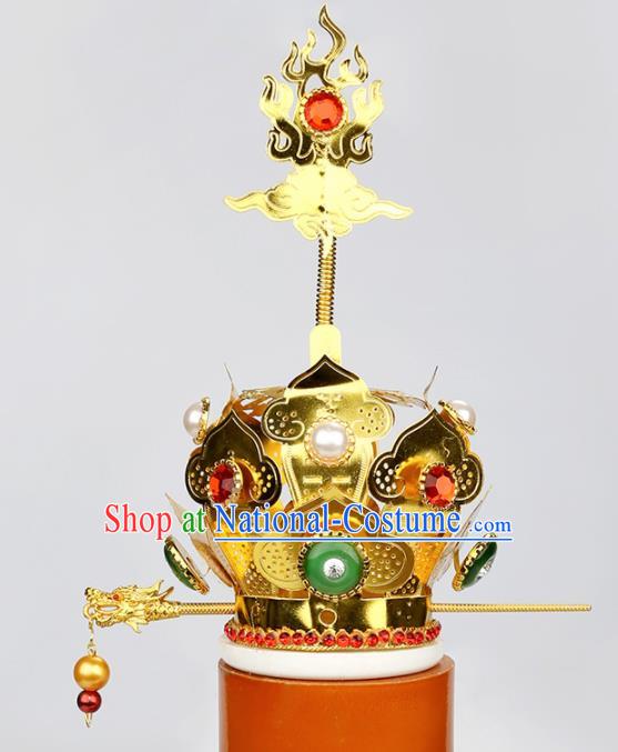 Chinese Traditional Religious Hair Accessories Feng Shui Taoism Taoist Priest Hairdo Crown