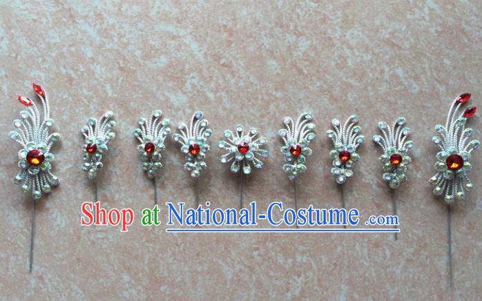 Asian Chinese Beijing Opera Hair Accessories Hair Clip Ancient Princess Hairpins Complete Set for Women