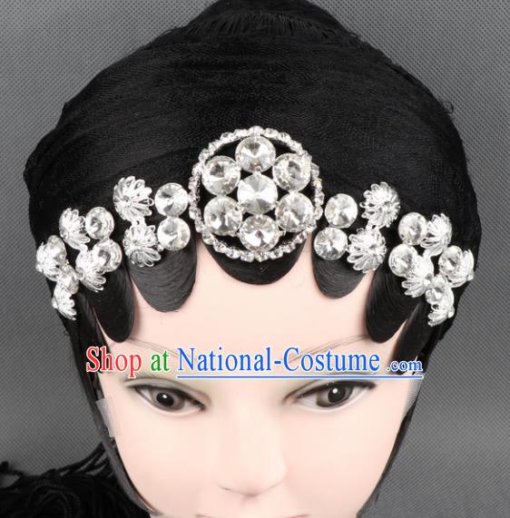 Asian Chinese Beijing Opera Diva Hair Accessories Ancient Princess Crystal Hairpins for Women