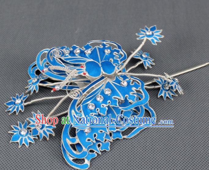 Asian Chinese Beijing Opera Princess Hair Accessories Ancient Butterfly Hairpins for Women