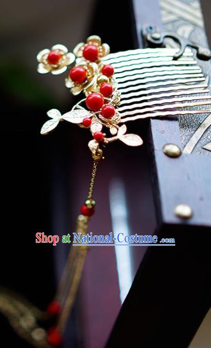 Chinese Ancient Hair Accessories Hairpins Traditional Bride Hanfu Hair Comb for Women