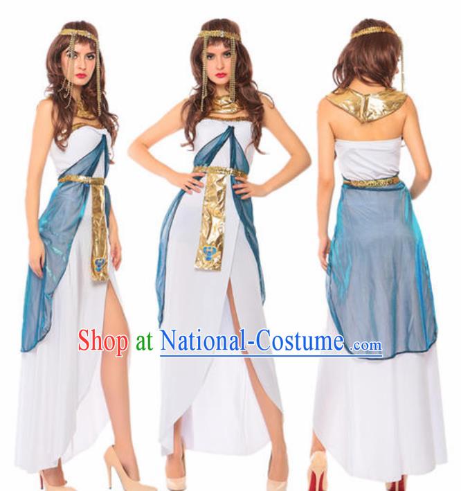 Traditional Roman Costume Ancient Rome Female Warrior Stola White Dress for Women