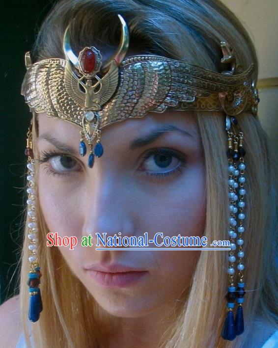 Traditional Egyptian Queen Hair Accessories Ancient Egypt Female Warrior Hair Crown for Women