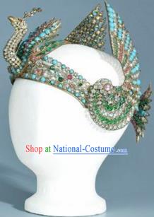 Traditional Egyptian Queen Hair Accessories Ancient Egypt Female Warrior Peacock Hair Crown for Women