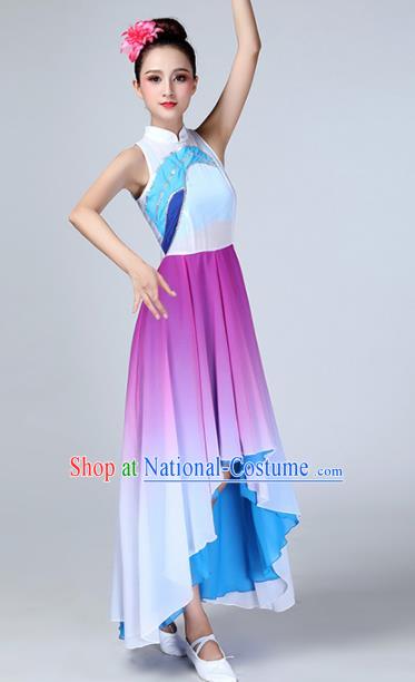 Chinese Traditional Stage Performance Dance Costume Classical Dance Purple Dress for Women