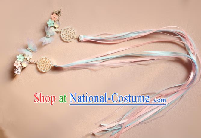 Chinese Traditional Handmade Ribbon Tassel Hair Claws Classical Hair Accessories for Women