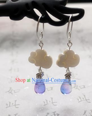 Chinese Ancient Traditional Handmade Cloud Earrings Classical Ear Accessories for Women