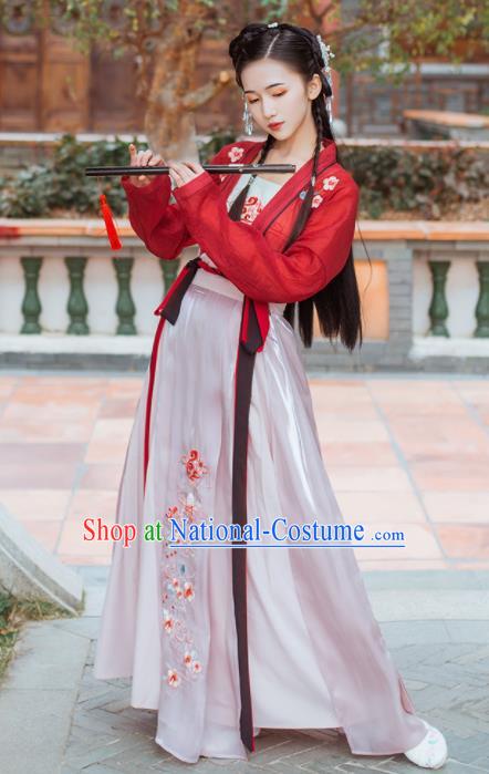 Chinese Traditional Ming Dynasty Female Knight Historical Costume Ancient Swordswoman Hanfu Dress for Women