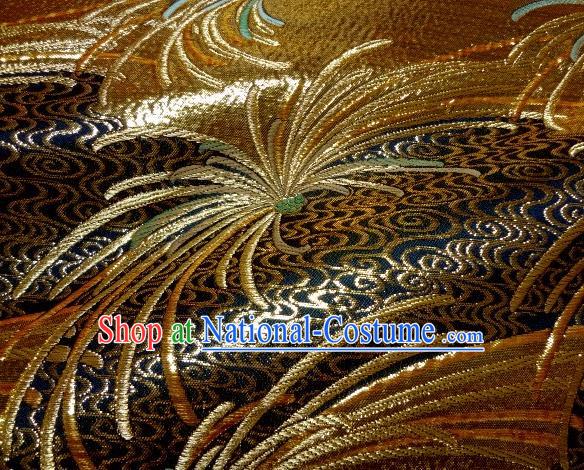 Asian Traditional Classical Spiraea Hypericifolia Pattern Damask Brocade Fabric Japanese Kimono Tapestry Satin Silk Material