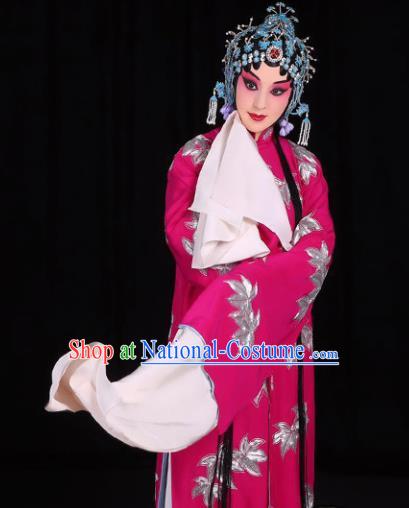 Professional Chinese Traditional Beijing Opera Diva Costume Ancient Princess Rosy Dress for Adults