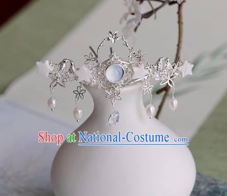 Chinese Traditional Hanfu Hair Accessories Ancient Princess Tassel Hairpins for Women