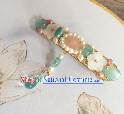 Chinese Ancient Princess Jade Hair Stick Hairpins Traditional Hanfu Hair Accessories for Women