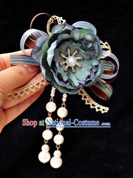 Chinese Ancient Princess Flower Hairpins Traditional Hanfu Palace Hair Accessories for Women