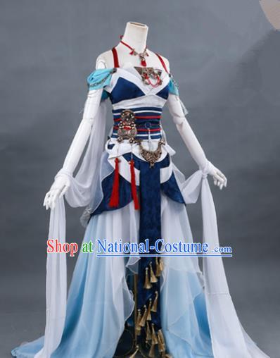 Traditional Chinese Ancient Cosplay Costume Swordswoman Hanfu Dress for Women