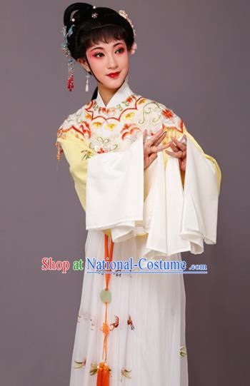 Chinese Traditional Beijing Opera Princess Costume Peking Opera Diva White Dress for Women