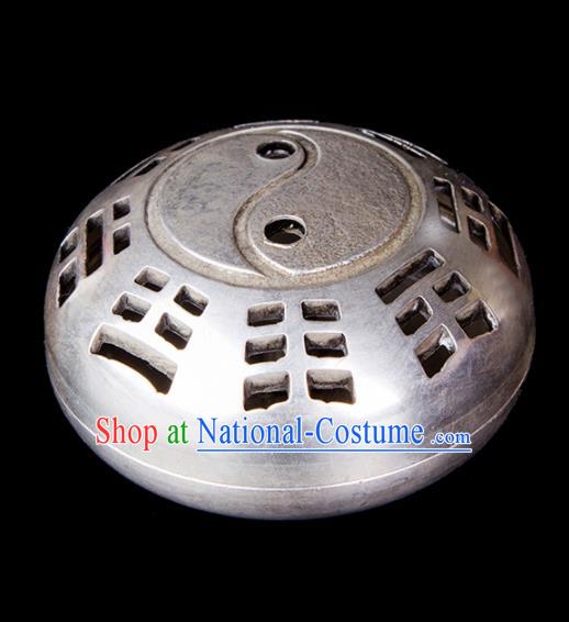 Chinese Traditional Taoism Bagua Brass Incense Burner Feng Shui Items Censer Decoration