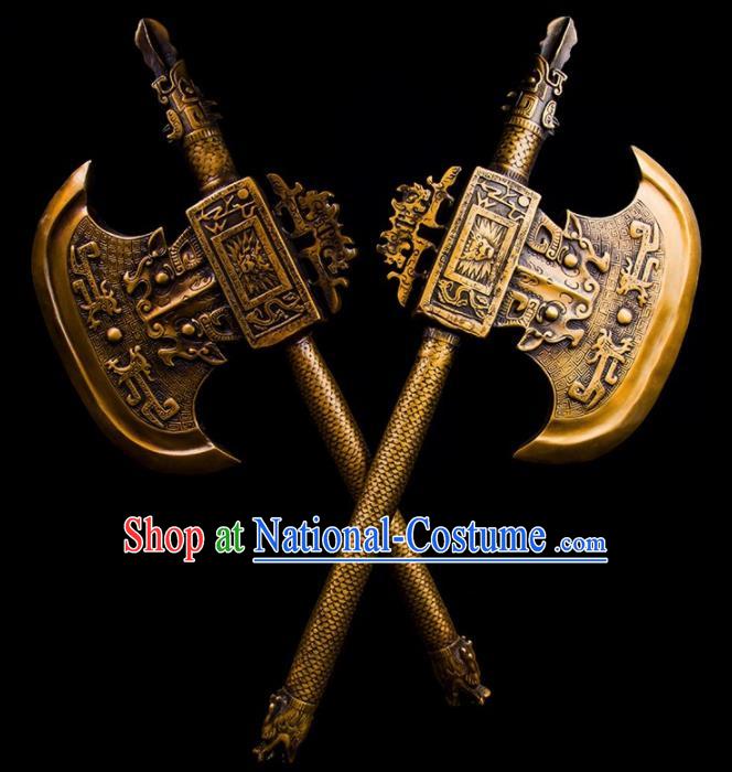 Chinese Traditional Feng Shui Items Taoism Bagua Brass Axe Decoration