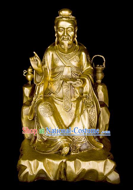 Chinese Traditional Feng Shui Items Bagua Decoration Medicine King Sun Simiao Bronze Statue