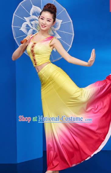 Chinese Traditional Ethnic Folk Dance Dress Dai Nationality Peacock Dance Costume for Women