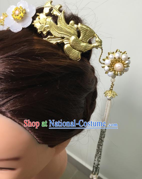 Traditional Chinese Hanfu Palace Phoenix Hair Clip Hair Accessories Ancient Imperial Consort Hairpins for Women