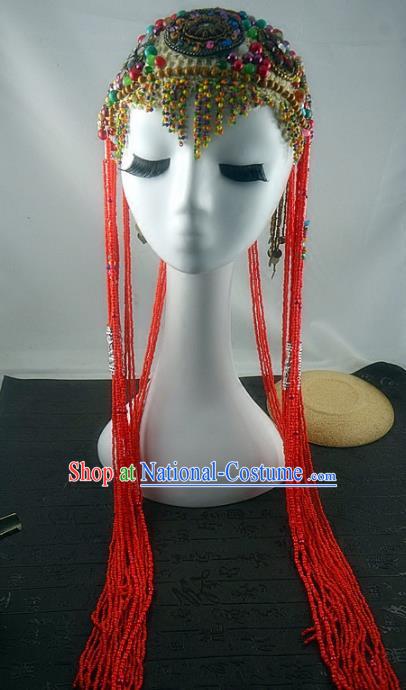 Chinese Ancient Ethnic Princess Hat Traditional Palace Hanfu Hair Accessories for Women